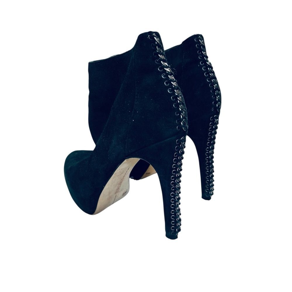 Vince Camuto Platform Booties Black Ankle Boots Size 10 - Picture 4 of 12